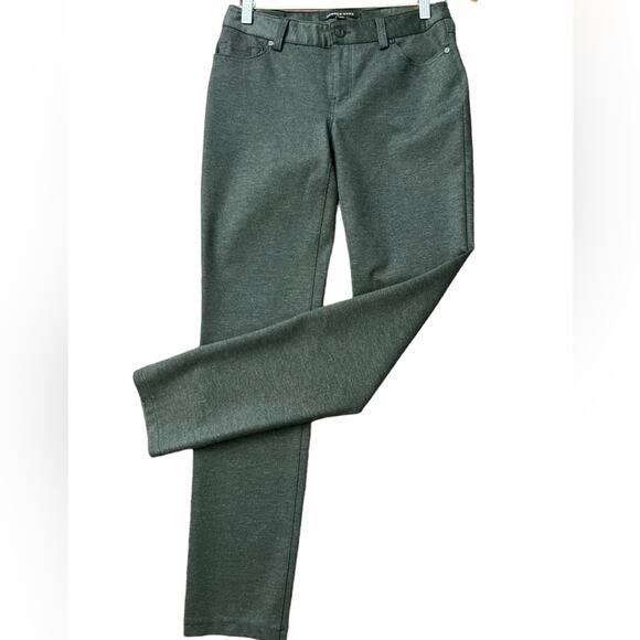 Andrew Marc Chino Dress Pants Women's Dark Gray Black Blend Stretch Mid Size 4 - Picture 6 of 9